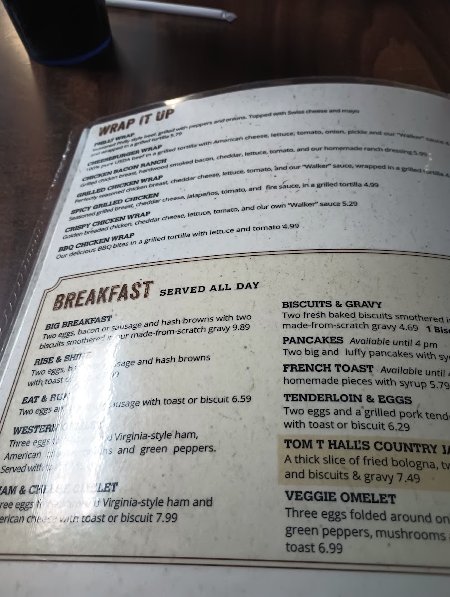 Walker's Restaurant Menu - Image 5